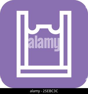 Plastic Bag Vector Icon Design Illustration Stock Vector