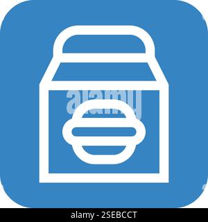 Take Away Vector Icon Design Illustration Stock Vector