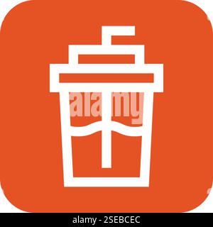 Soft Drink Vector Icon Design Illustration Stock Vector