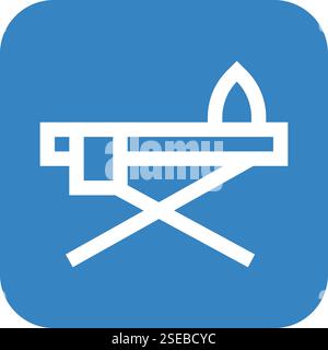 Ironing Vector Icon Design Illustration Stock Vector