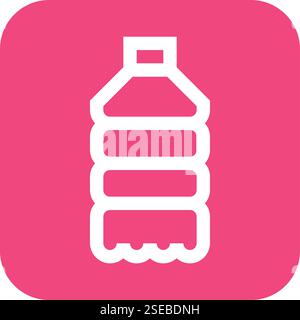 Water Bottle Vector Icon Design Illustration Stock Vector