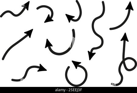 Abstract background with arrows going down, right, up. Vector illustration. Stock Vector