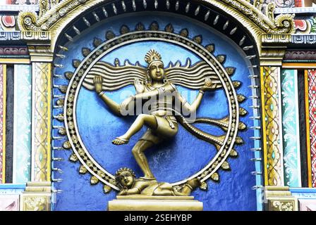 Nataraja lord Shiva performing Tandava cosmic dance with nandi bulls ...
