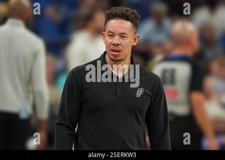 San Antonio Spurs Interim Head Coach Mitch Johnson Reacts During The Orlando Florida Usa February 8 2025 San Antonio Spurs Interim Head Coach Mitchell Johnson At The Kia Center Photo Credit Marty Jean Louisalamy Live News 2serkw3
