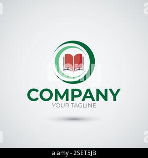 book logo flat icon design template Stock Vector