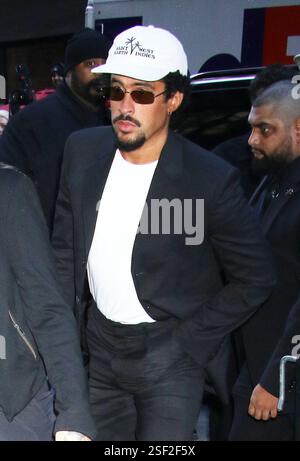 February 07, 2025 Bad Bunny attend Calvin Klein 2025 Collection in New