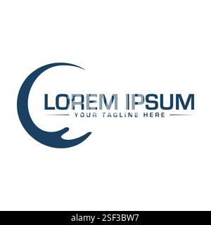 Hand Logo Design Stock Vector