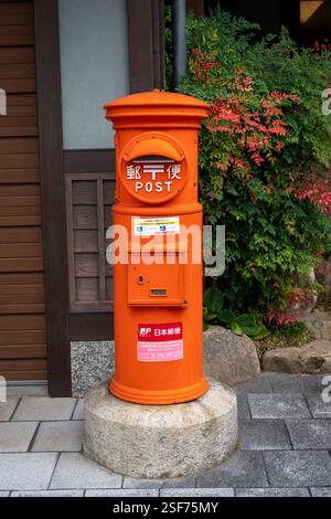 Japanese Post Box in Takayama, Japn Stock Photo