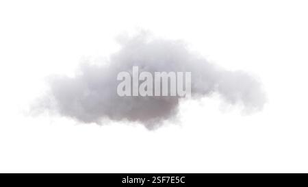 Cloud isolated on white, soft fluffy cloud, 3d render Stock Photo