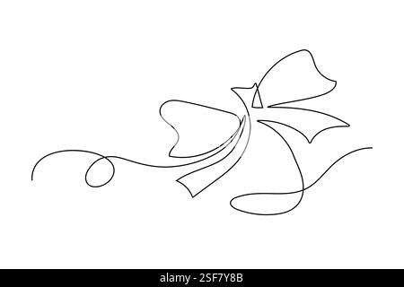 Elegant continuous line drawing of a flower with graceful curves and flowing design Stock Vector