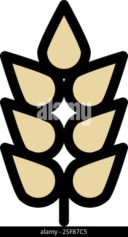 Wheat symbol - Raw Wheat which can be used for baking icon vector symbol illustration Stock Vector