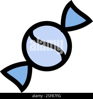 Candy icon symbol - fast food chocolate or sugar Candy Stock Vector