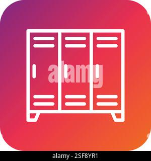 Lockers Vector Icon Design Illustration Stock Vector