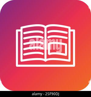Book Vector Icon Design Illustration Stock Vector