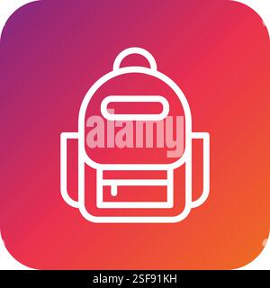 Bagpack Vector Icon Design Illustration Stock Vector