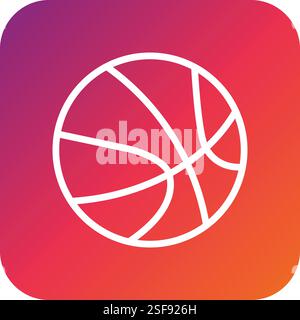 BasketBall Vector Icon Design Illustration Stock Vector