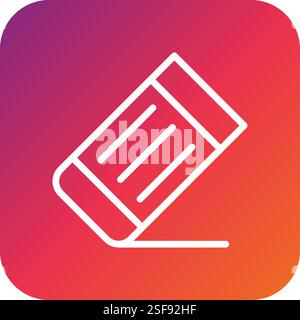 Eraser Vector Icon Design Illustration Stock Vector
