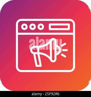 Web Promotion Vector Icon Design Illustration Stock Vector