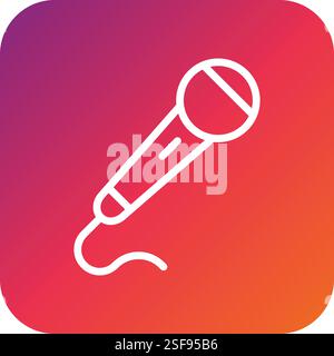 Microphone  Vector Icon Design Illustration Stock Vector
