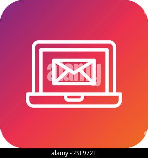 Email Marketing Vector Icon Design Illustration Stock Vector