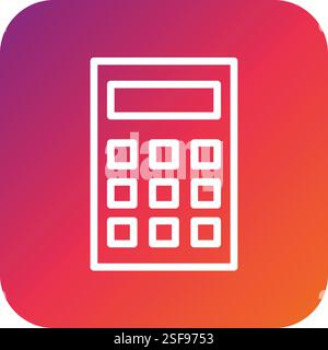 Calculator Vector Icon Design Illustration Stock Vector