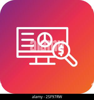 Market Research Vector Icon Design Illustration Stock Vector