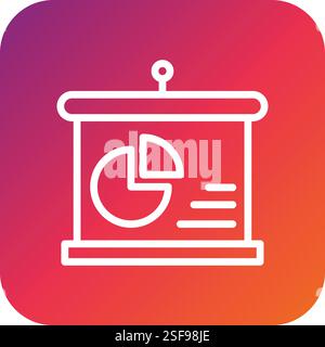 Presentation Vector Icon Design Illustration Stock Vector