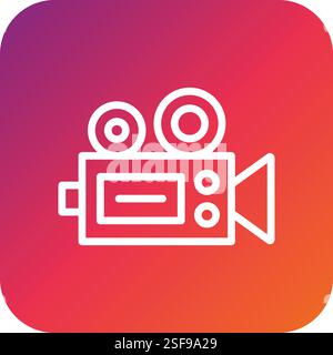 Video camera Vector Icon Design Illustration Stock Vector