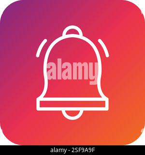 Bell Vector Icon Design Illustration Stock Vector