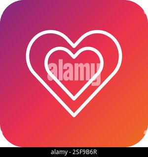 Love Vector Icon Design Illustration Stock Vector