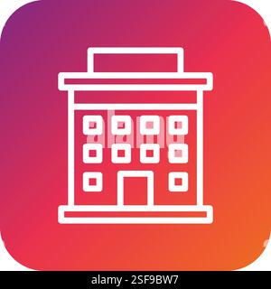 Hotel Vector Icon Design Illustration Stock Vector