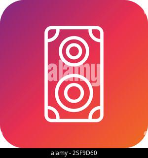 Loudspeaker Vector Icon Design Illustration Stock Vector