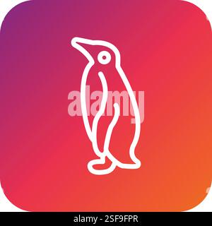 Penguin Vector Icon Design Illustration Stock Vector