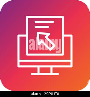 Pay Per Click Vector Icon Design Illustration Stock Vector