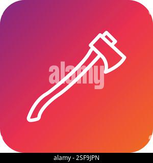 Axe Vector Icon Design Illustration Stock Vector
