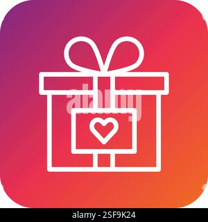 Gift box Vector Icon Design Illustration Stock Vector