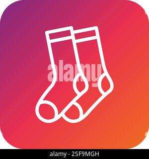 Socks Vector Icon Design Illustration Stock Vector