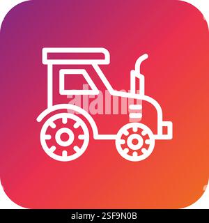 Tractor Vector Icon Design Illustration Stock Vector