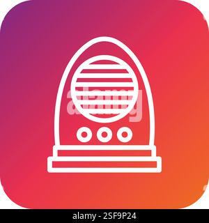 Heater Vector Icon Design Illustration Stock Vector