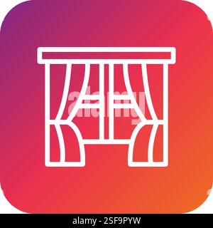Window Vector Icon Design Illustration Stock Vector