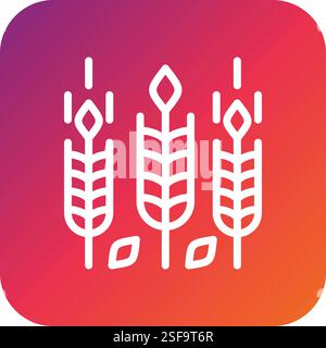 Wheat Vector Icon Design Illustration Stock Vector