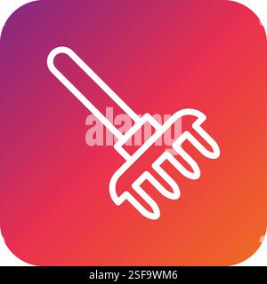 Pitchfork Vector Icon Design Illustration Stock Vector