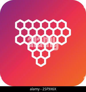 Honeycomb Vector Icon Design Illustration Stock Vector