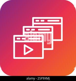 Tabs Vector Icon Design Illustration Stock Vector