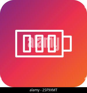 Battery Vector Icon Design Illustration Stock Vector