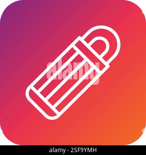 Sleeping Bag Vector Icon Design Illustration Stock Vector