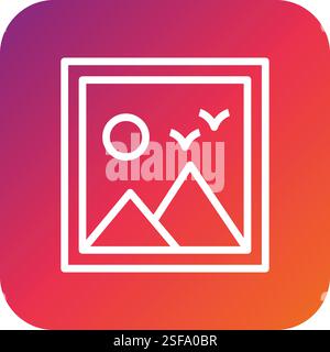 Photo Vector Icon Design Illustration Stock Vector