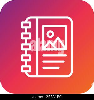 Album Vector Icon Design Illustration Stock Vector