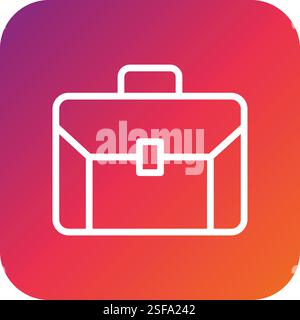 Briefcase Vector Icon Design Illustration Stock Vector