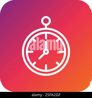Clock Vector Icon Design Illustration Stock Vector